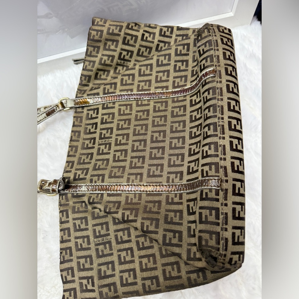 FENDI-8BH214 CNL Zucchino Tote - Picture 8 of 11